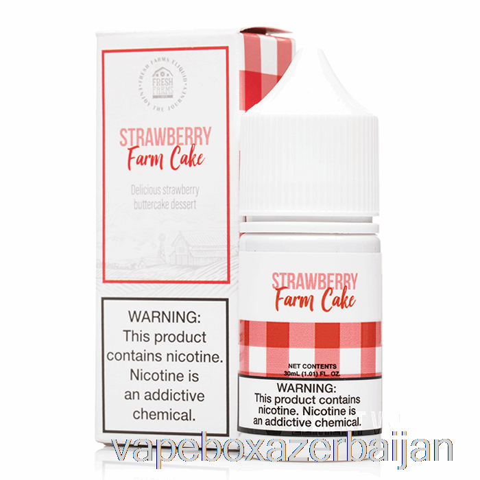 Vape Box Azerbaijan Strawberry Farm Cake - Fresh Farms Salts - 30mL 35mg